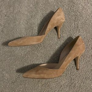J. Crew Colette Beige Suede Heels - EXCELLENT CONDITION!!